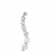 14k White Gold & Diamond Journey Pendant (1.00ctw)