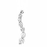 14k White Gold & Diamond Journey Pendant (1.00ctw)