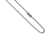 316L Surgical Stainless Steel Chain Necklace Ball Chain. 2mm ball. Lengths: 24, 26, 28