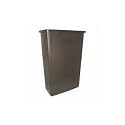 Rubbermaid 354000 BRN Brown 23 Gallon Slim Jim Waste Container