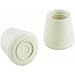 Shepherd Hardware 3214 1-Inch White Rubber Leg Tip, 40-Pack