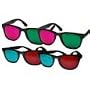 3D Glasses Variety Pack - 2 Pairs of Green/Magenta and 2 Paris of Red/Cyan - Glasses for home 3D viewing
