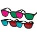 3D Glasses Variety Pack - 2 Pairs of Green/Magenta and 2 Paris of Red/Cyan - Glasses for home 3D viewing