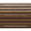 1-3/8 inch Wood Fluted Drapery Rod in Walnut Finish - 4' long [CAPITOL CITY LUMBER]