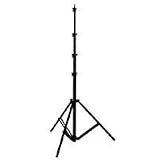 JTL 800 8.5' Air Cushioned Lightstand, 4 Section, Black Anodized.