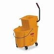 Rubbermaid-WaveBrake&reg; 26 Qt Side Press Mop Bucket & Wringer Combo, Yellow (RUB748018YW) Category: Mop Bucket Wringers
