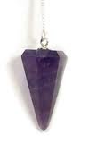 Natural Amethyst Crystal Pendulum 12 Facet Reiki Charged
