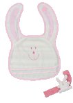 Jellycat Twinkle Bunny Bib & Wrist Rattle