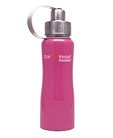 Eco Vessel Boulder - Triple Insulated Vacuum Sealed thermos Stainless Steel Water Bottle - 17 oz - Lily Pink