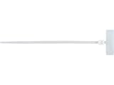 4 Inch Natural Miniature Identification Zip Tie - 100 Pack