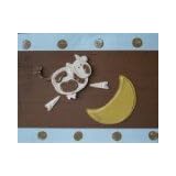 Brown + Blue Cow Over the Moon Baby Announcement... by Boo Boo Stick