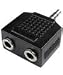 3.5mm Headphone Earphone Splitter Adapter (Black) for Microsoft mp3
