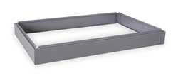 Storelogic 2CLC9 Flat File Closed Base, 40 3/4 In, Grey