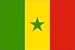 Fridge Magnets Set of 4-Senegal Flag-75mm x 45mm