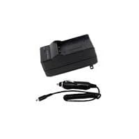 Panasonic Battery Charger Kit fits CGA-S008/DMW-BCE10/VW-VBJ10/DB-70/BP-DC6(Home/Travel Charger & Car Charger)-US camera