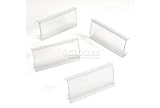 Clear Label Holder 3W With Paper Insert. Package of 25