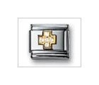 Cross Clear Classic CZ, Italian Charm by Nomination Charms