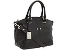 Tignanello Polished Pocket Convertible Satchel Handbags - Black