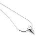 Silver .01ct Diamond Heart Necklace QW156-18 QG