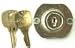 National Cabinet Lock C8705-US3-KD Drawer & Door Locks, 1-3/16 Cylinder Length, Brass Finish