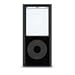 iLuv iCC52BLK - Case for digital player - silicone - black - iPod nano (4G)