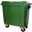Wheelie Bin - Green - 770L - Free Delivery