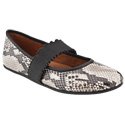 Gentle Souls Women's Gabby Ballet Flat,Black/White,8 M US