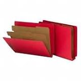 Classification Folder,2 Expansion,Letter,10/BX,Bright Red, Sold as 1 box