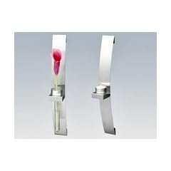 Wandleuchte aus Edelstahl, 2er-Set f�r Teelichter, inkl.2 Blumenhalter