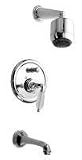 Jado Perlrand - Pressure Balance Tub and Shower with Rhapsody Levers - 890/402 / 890/402/109 - colo/