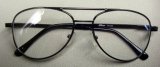 MB1028 Strength + 1.00 Antique Silver Aviator Reading Glasses w/ Spring Hinge