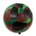 Camouflage Antenna Ball Topper in forest