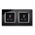 Retrotouch RTS2000 13A Dual Double Multifunction Plug Socket Black