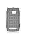 Nokia Lumia 710 Sabre CHECKER BLACK Cell Phone Candy Skin Case