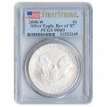 Burnished 2008-W Silver Eagle MS69 PCGS Reverse Of 07