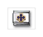 Cross Blue Classic CZ, Italian Charm by Nomination Charms