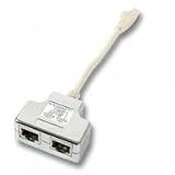 11d7ONu LmL. SL160  T Adapter CAT 5e Ethernet/ISDN   Netzwerk Splitter   RJ 45 (M)