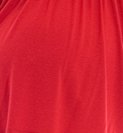 The Olian Shirred Rayon Knit Long Dress, X-Small, Red
