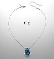 Autograph Scatter Dome Necklace & Earrings Set MADE WITH SWAROVSKI® ELEMENTS