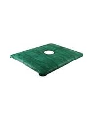 Green iPad Clip On Case - Genuine Chicken and Hen Skin Leather