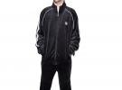 Fila Men's Vintage Black Velour Track Sweat Suit