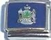 Jewelry : Clearly Charming Maine State Flag Italian Charm Bracelet Link