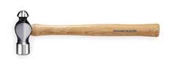 Westward 2DBR6 Ball Pein Hammer, 8 Oz, Hickory Handle