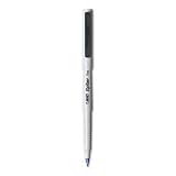 (Price/DZ)Stick Roller Pen, Gray Barrel, Blue Ink, Fine Point, 0.70 mm
