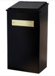 Large Capacity A4 Black Steel Newspaper Box Holder Post Box Letter Box Mail Box