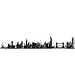 DCWV Wall Art London Cityscape Peel-Stick, Black