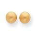 14k Satin 6mm Ball Post Earrings