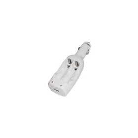 AA AAA Battery and USB Car Charger (White) for Rca camcorder by CellularFactory