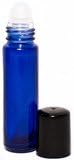 Your Oil ToolsTM 10 ml Cobalt Blue Glass Bottle with Plastic Roller Top (Qty 5)