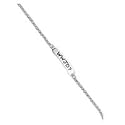 Sterling Silver WWJD ID Bracelet